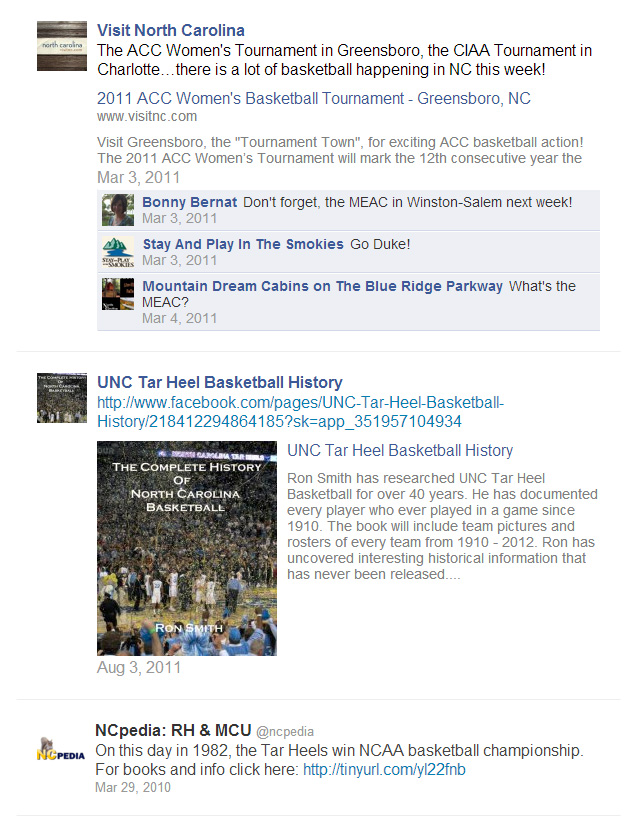 Social media archive search results for basketball