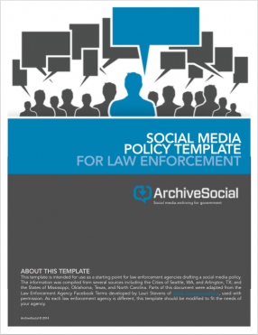 Archiving For Law Enforcement Social Media Archivesocial Social Media Policy Template For Enforcement