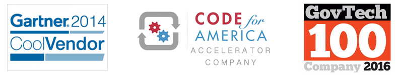 Code for America and Gartner badges