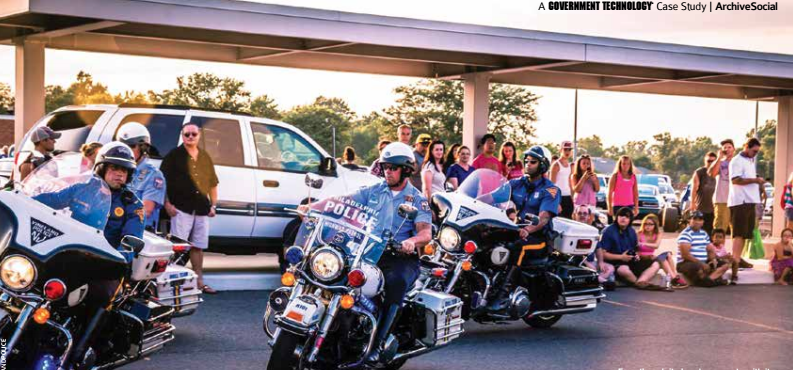 Police officers on motorcycles