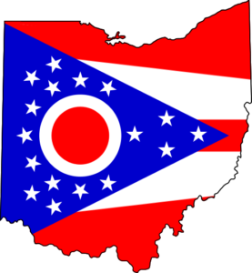 Ohio Flag Map