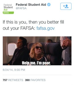 FAFSA 'Help Me I'm Poor'