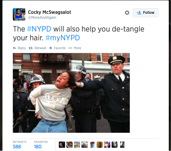 NYPD Hashtag gone wild