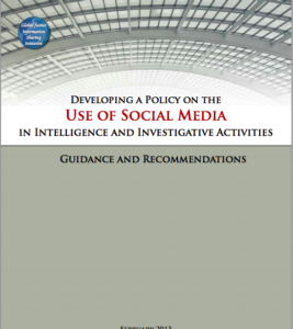 Developing a social media policy for investigative and intelligence activities guide cover