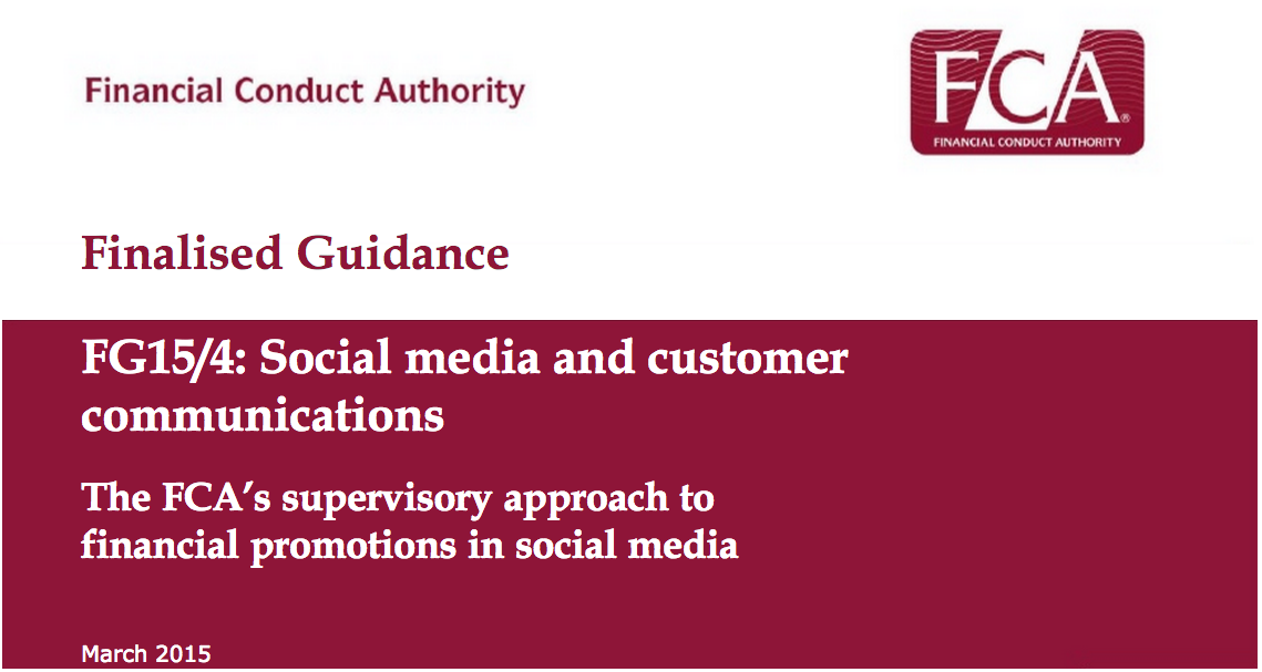 FCA Guidance Social Media
