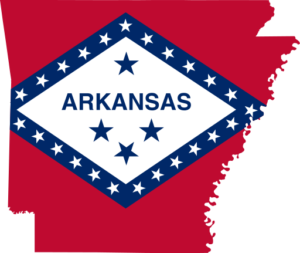 Arkansas State Flag Map