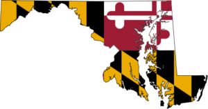Maryland State Flag Map