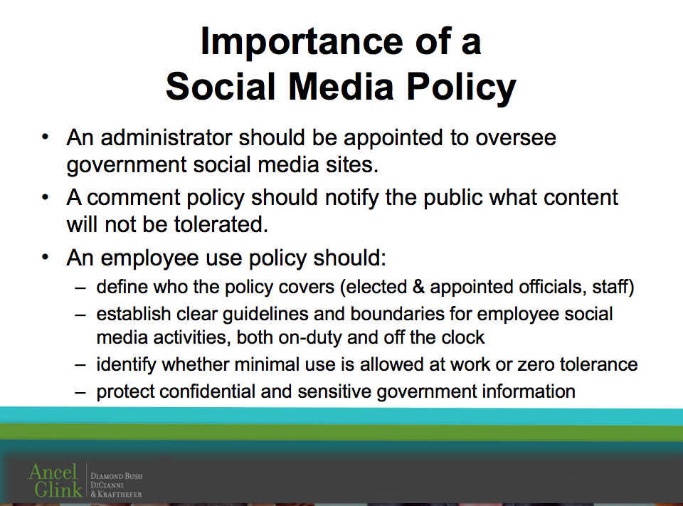 Importance of a Social Media Policy