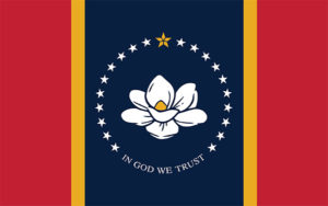 Flag of Mississippi new magnolia flag