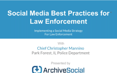 Social Media Best Practices for Law Enforcement