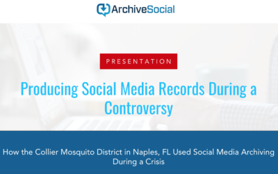 Producing Social Media Records During a Controversy