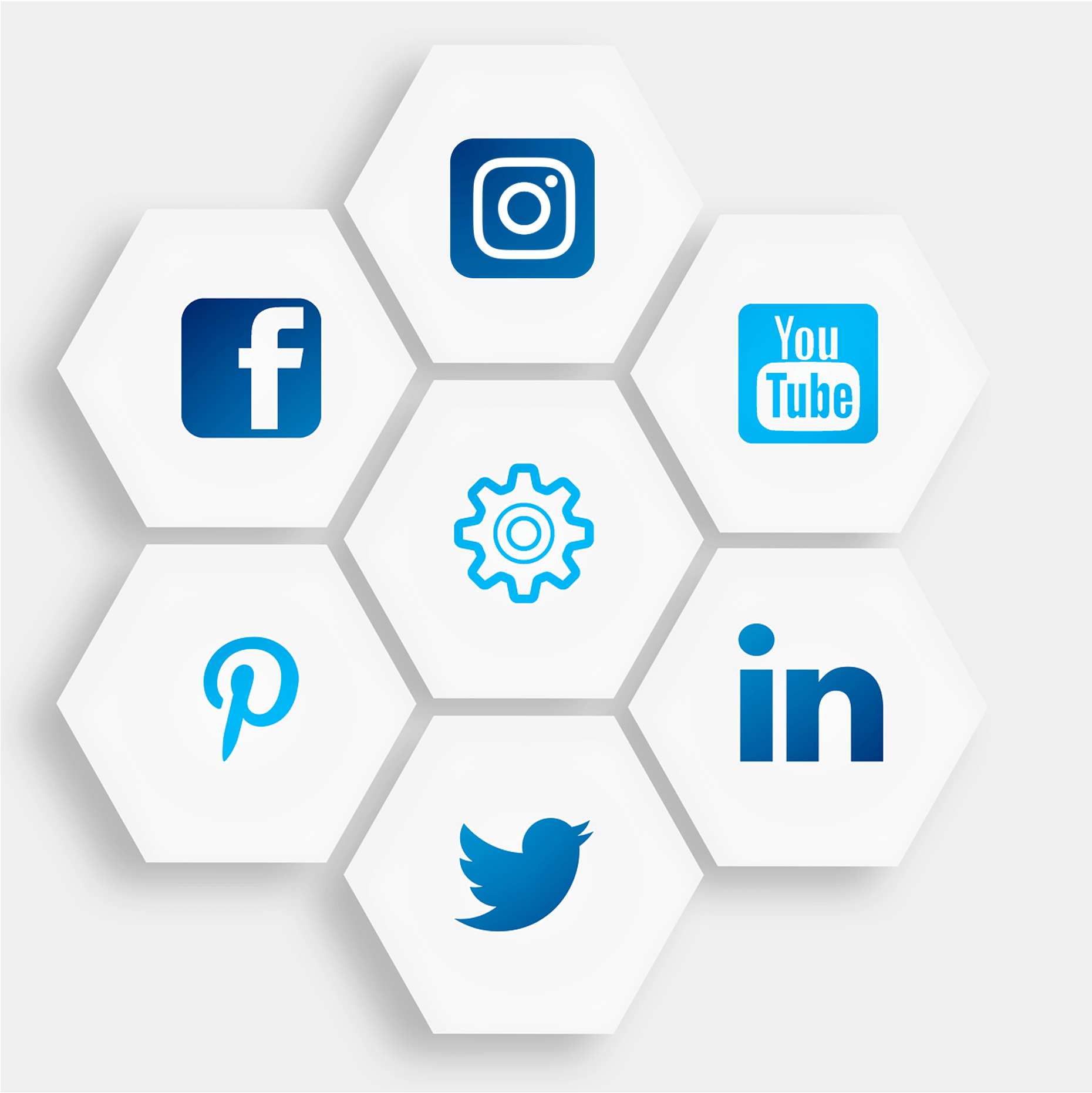 social media record automation - social icons