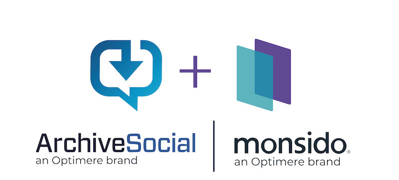 ArchiveSocial and Monsido logos with plus sign signifying a combo