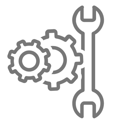 gears and wrench icon