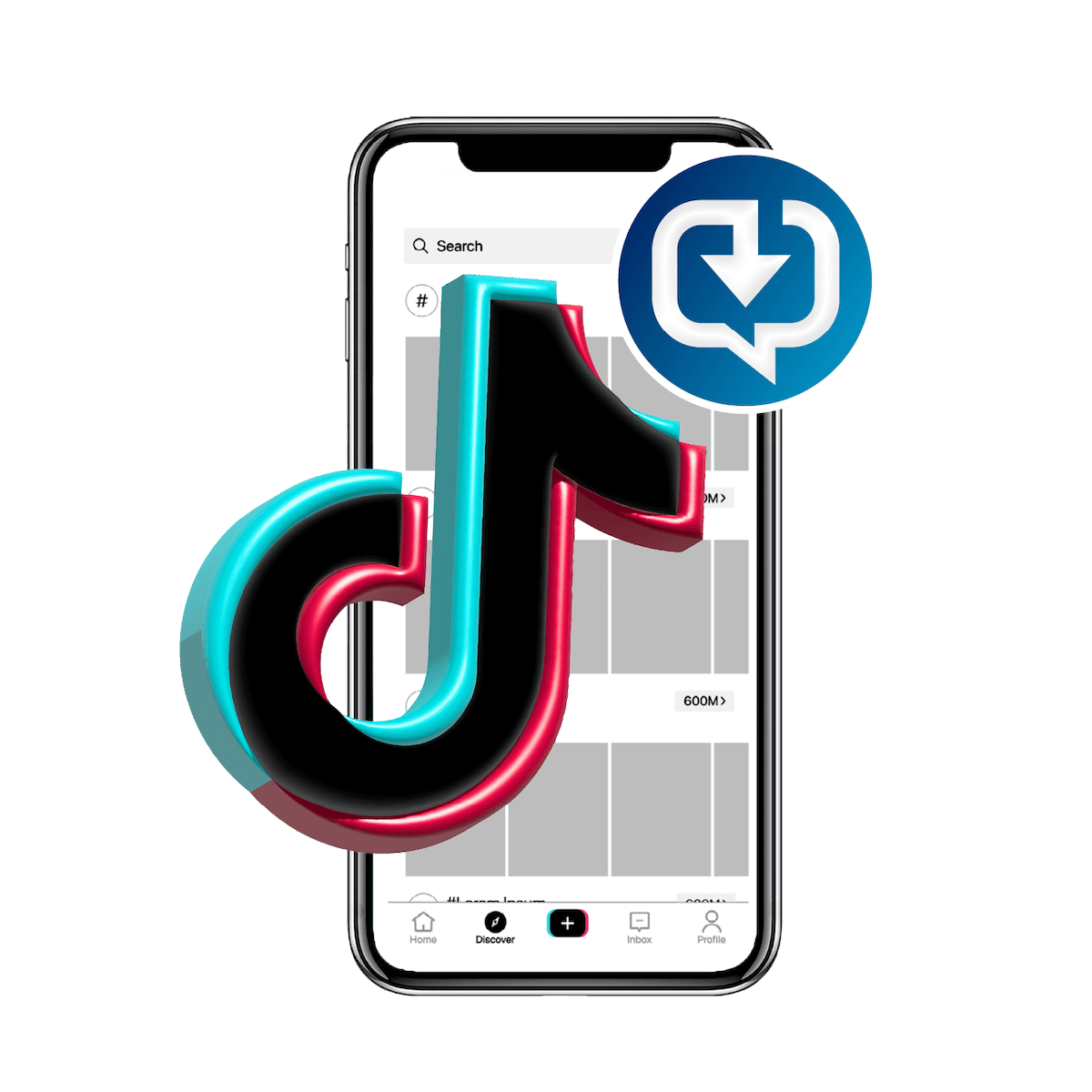 TikTok app being used on phone with ArchiveSocial logo beside
