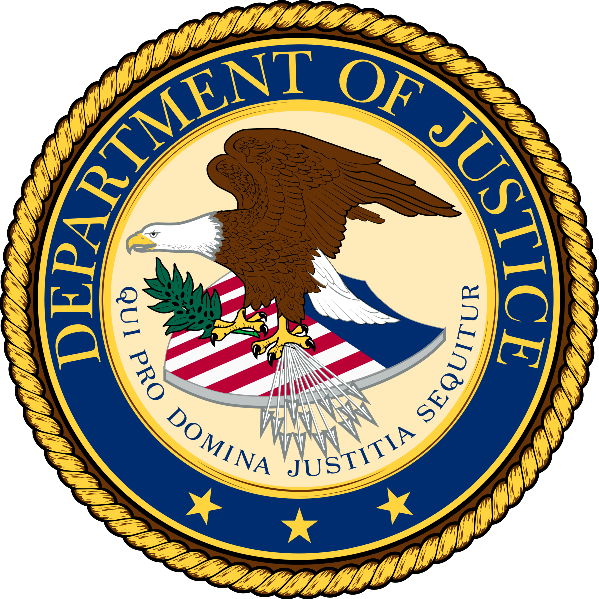 US Department of Justice logo seal